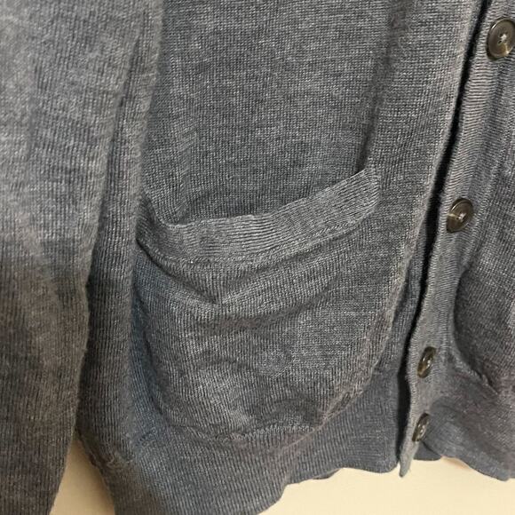 Jos A Bank Traveler Mens Cardigan Sweater Size XL Gray Preppy Academia Classic - Picture 3 of 5